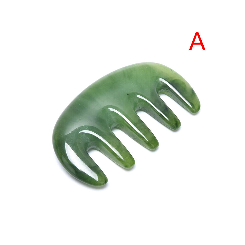 Dechoicelife (A-A) Natural Beeswax Gua Sha Board Head Massage Nose Eyes Face Wrinkle Lifting Tool
