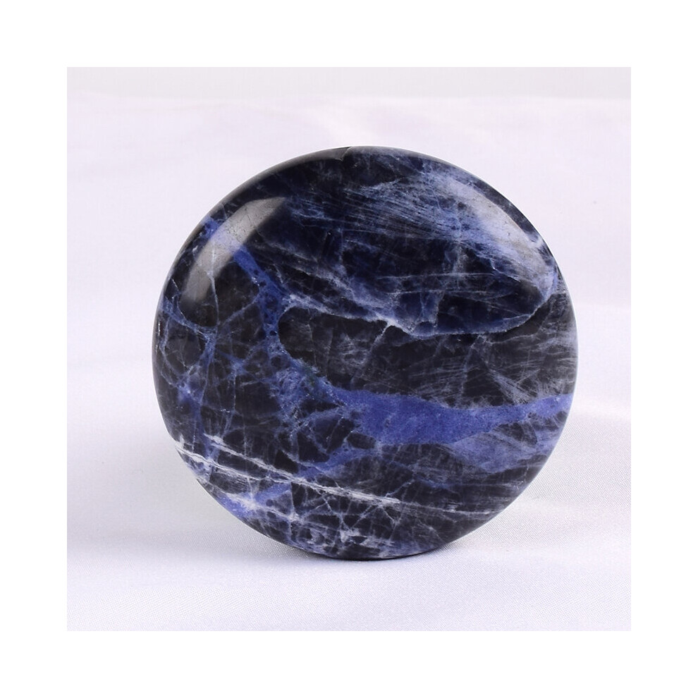 Dechoicelife (A-Sodalite) 6.5*2 Big Hot Massage Stone Natural Stone And Quartz Healing Chakra Spa Reiki Crystal Body Back Hand Beauty Health Care Tool