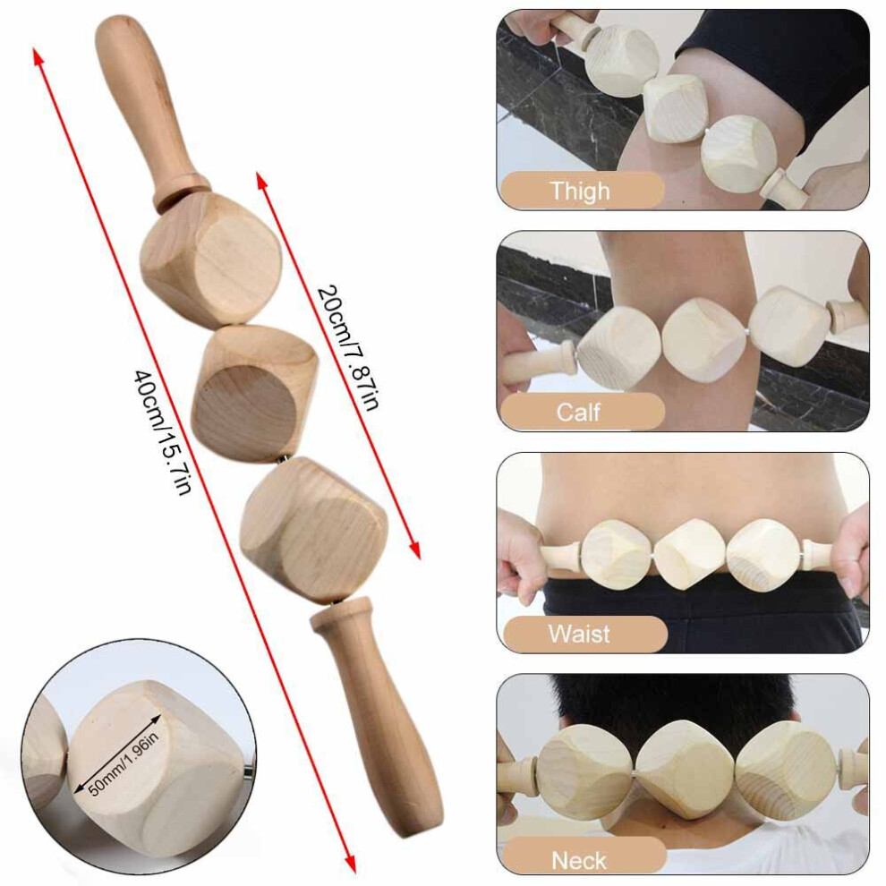 Dechoicelife (A-1Pcs - Type 3) Tcare Wood Therapy Massage Tools, Maderoterapia Colombiana, Lymphatic Drainage Massager Roller Therapy Cup, Anti Cellulite