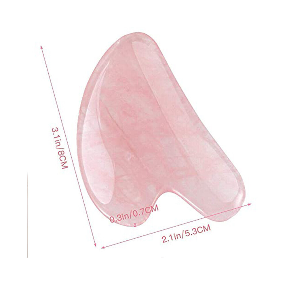 Dechoicelife Pink (A-) Gua Sha Board Facial Scraping Scrapping Plate Face Body Tool Scraping Beeswax Massage Guasha Back Neck For Massage