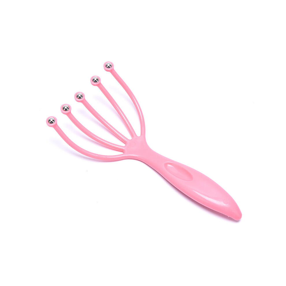Dechoicelife (A-Auburn) 1Pc Body Head Massage Device Relaxation Octopus Scalp Massager Instrument Scratcher Relieves Tension Relaxation Health Care Tool