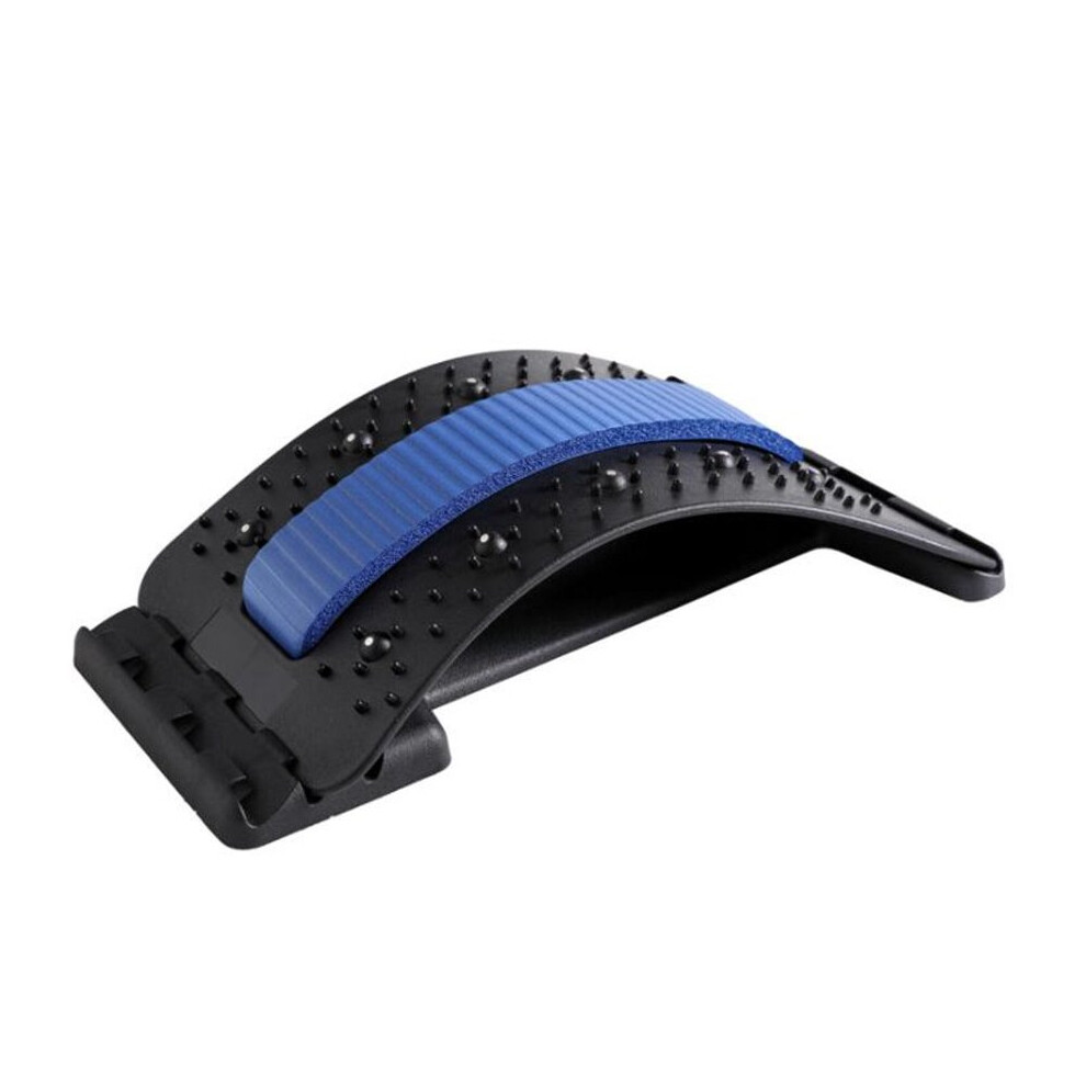 Dechoicelife Blue (A-) Back Stretcher With Magnetic Acupressure Points Back Massager Lumbar Pain Relief Chronic Herniated Disc Spinal Back Stretcher