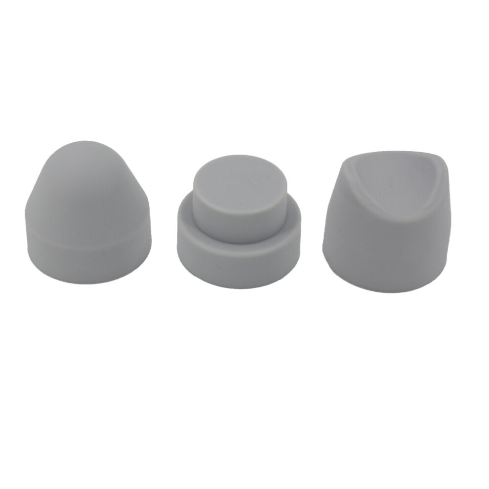 Dechoicelife Shock Wave Instrument Accessories Shockwave Therapy Machine Parts Erectile Dysfunction Treatment Three-Piece Silicone Head New