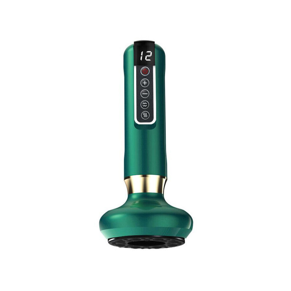 Dechoicelife Green (A-) Cupping Tool Scraping Massager Massage Device Body Massagers Craftsman Usb Charging Handily Gripped Health Care