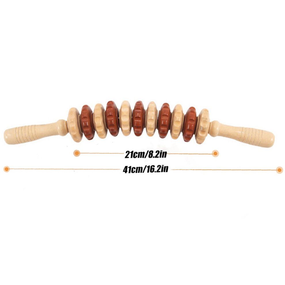 Dechoicelife (A-Style3) Wood Therapy Massage Tools, Cellulite Massager, Lymphatic Drainage Massager, Reduce Cellulite, Increased Lymphatic Circulation