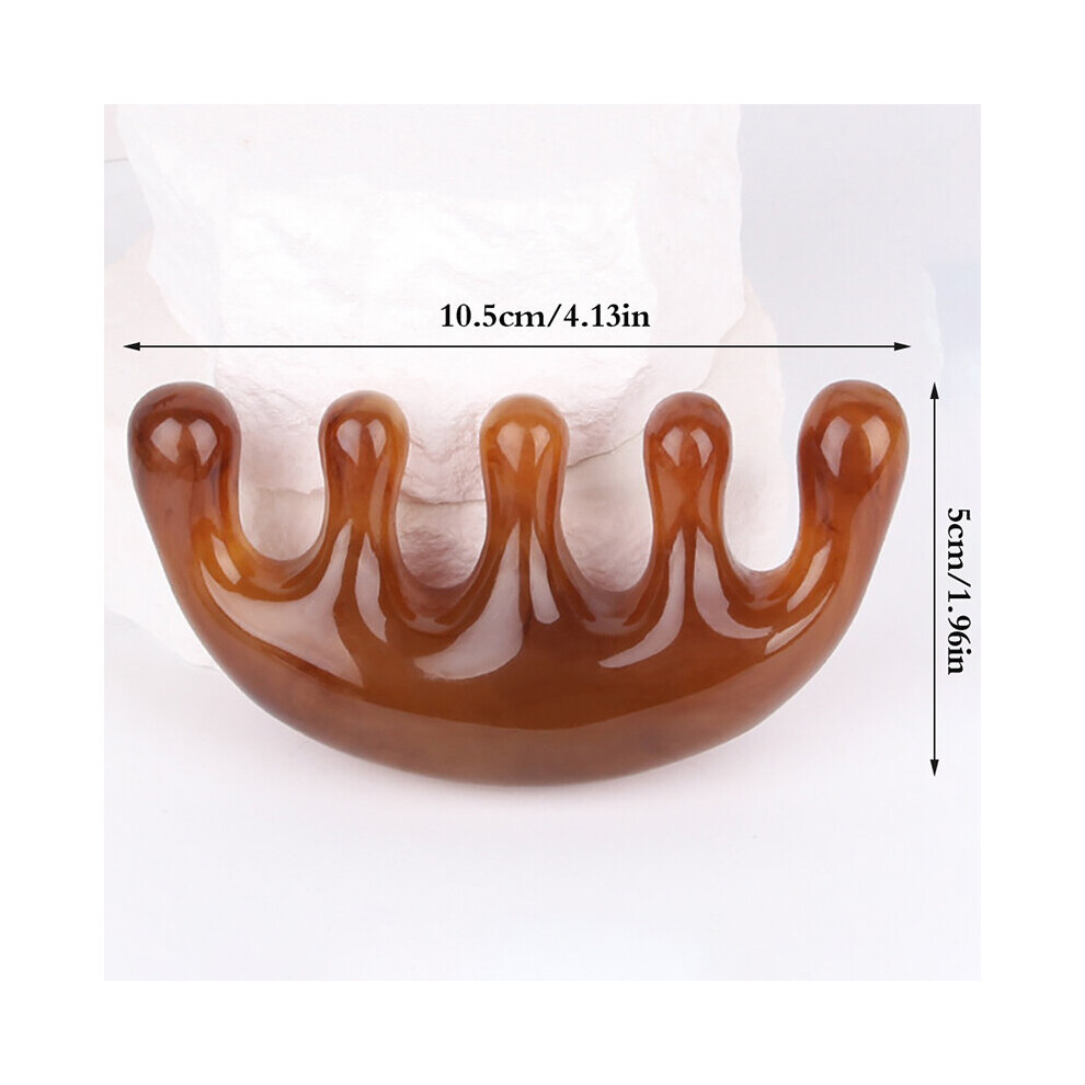 Dechoicelife (A-G) 1Pcs Natural Ox Horn Pocket Comb Spa Guasha Scalp Massage Brush Wide Toothed Comb Hair Care Tool