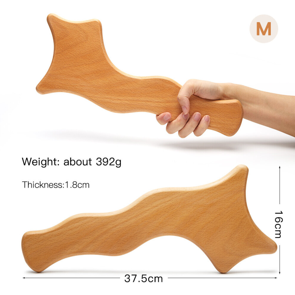 Dechoicelife (A-Gua Sha C) Natural Wooden Massager Reflexology Acupuncture Thai Massage Rollers Wood Gua Sha Tools Fast Deep Tissue Massager For Body Slim