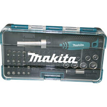 Conjunto de aparafusamento e aparafusamento Makita de 47 peças com chave de fenda e catraca