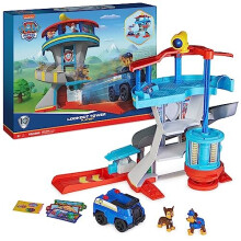 Lookout Tower Playset with Toy Car Launcher, 2 Chase Action Figures, Chase's Police Cruiser and Accessories, Kids' Toys for Ages 3 and up