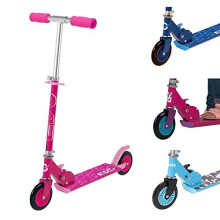 Inline-Kinder-Roller | 2-Rad-Kinder-Roller | Kinder-Schiebe-Roller Verstellbare Griffhöhe | Leicht faltbare Kinder 2-Rad-Roller für Jungen und