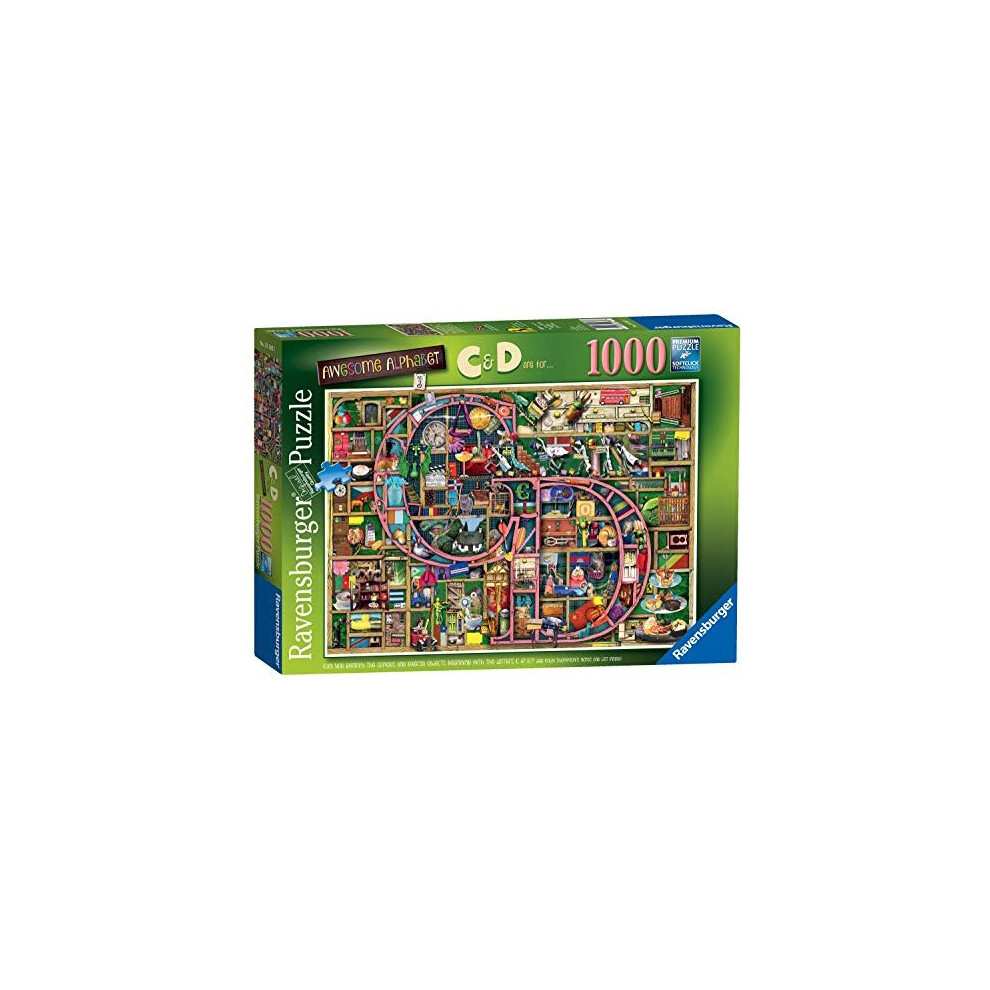 Colin Thompson - Awesome Alphabet C & D 1000 Piece Jigsaw Puzzle for Adults & for Kids Age 12 and Up