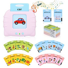Talking Flash Cards Educational Toys for Toddlers 1-6 Years Old Preschool Learning Toys for Boys Girls 112 Pcs Double-Side Cards 224 Words Reading Toy