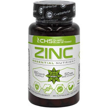 Zinc Citrate | 50mg x 80 Capsules (Zinc from Zinc Citrate 15mg) | 80 Day's Supply | Immune System Support Supplement | High Strength Zinc Capsules by