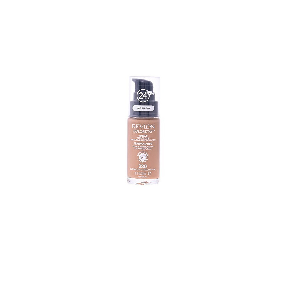 ColorStay Liquid Foundation Makeup for Normal/Dry Skin SPF 20 With Medium-Full Coverage - 30Ml|330 Natural Tan