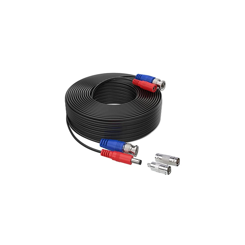 Special Design 30M/100 Feet Bnc Video Power Cable For Hd Cctv Camera Dvr Security System (Black) Black 5011145431364