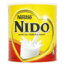 Nido Instant Full Cream Milk Powder 2.5kg Tin - Whole Milk Substitute for Tea & Coffee, Enriched with Vitamins
