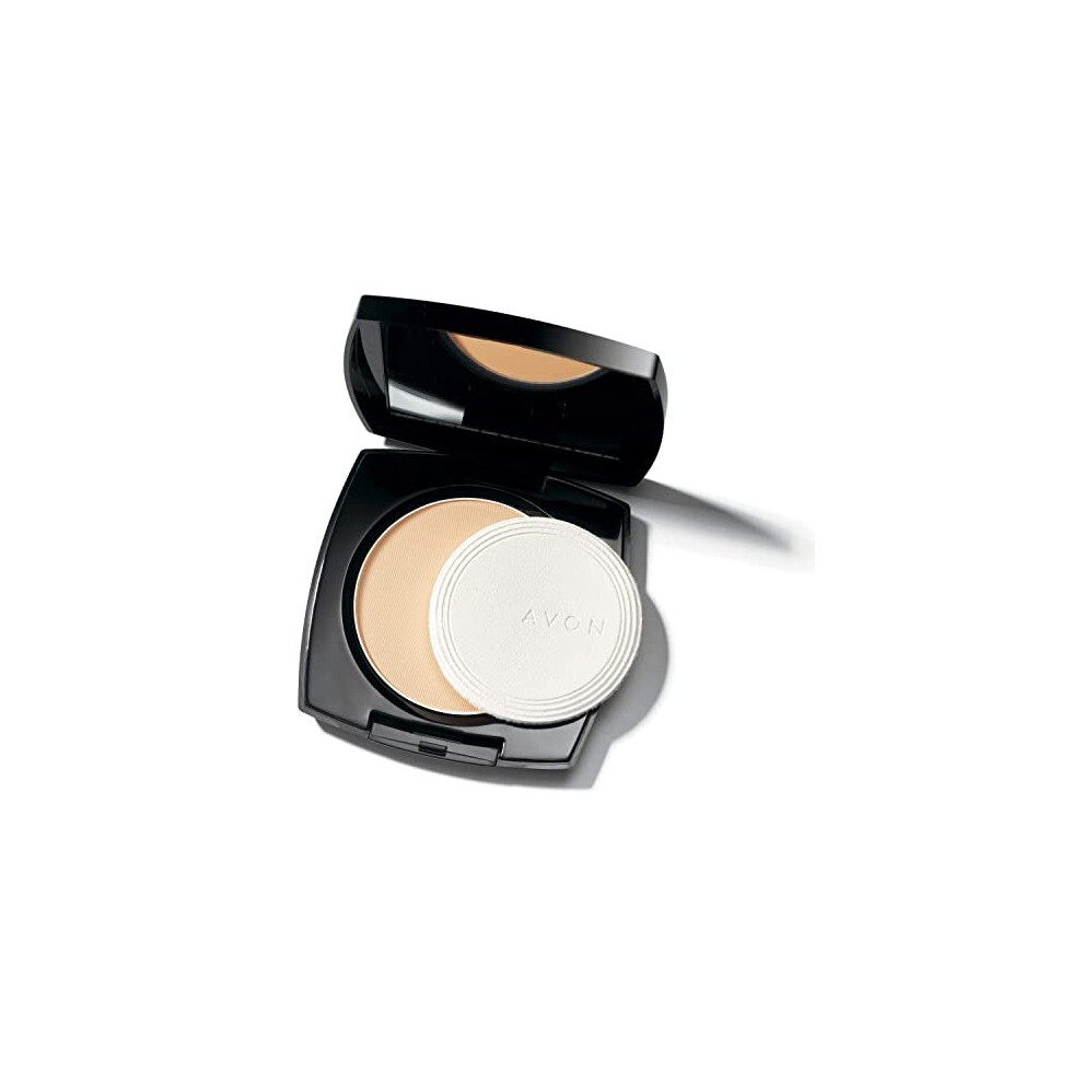 True Colour Flawless Mattifying Pressed Powder Neutral light medium