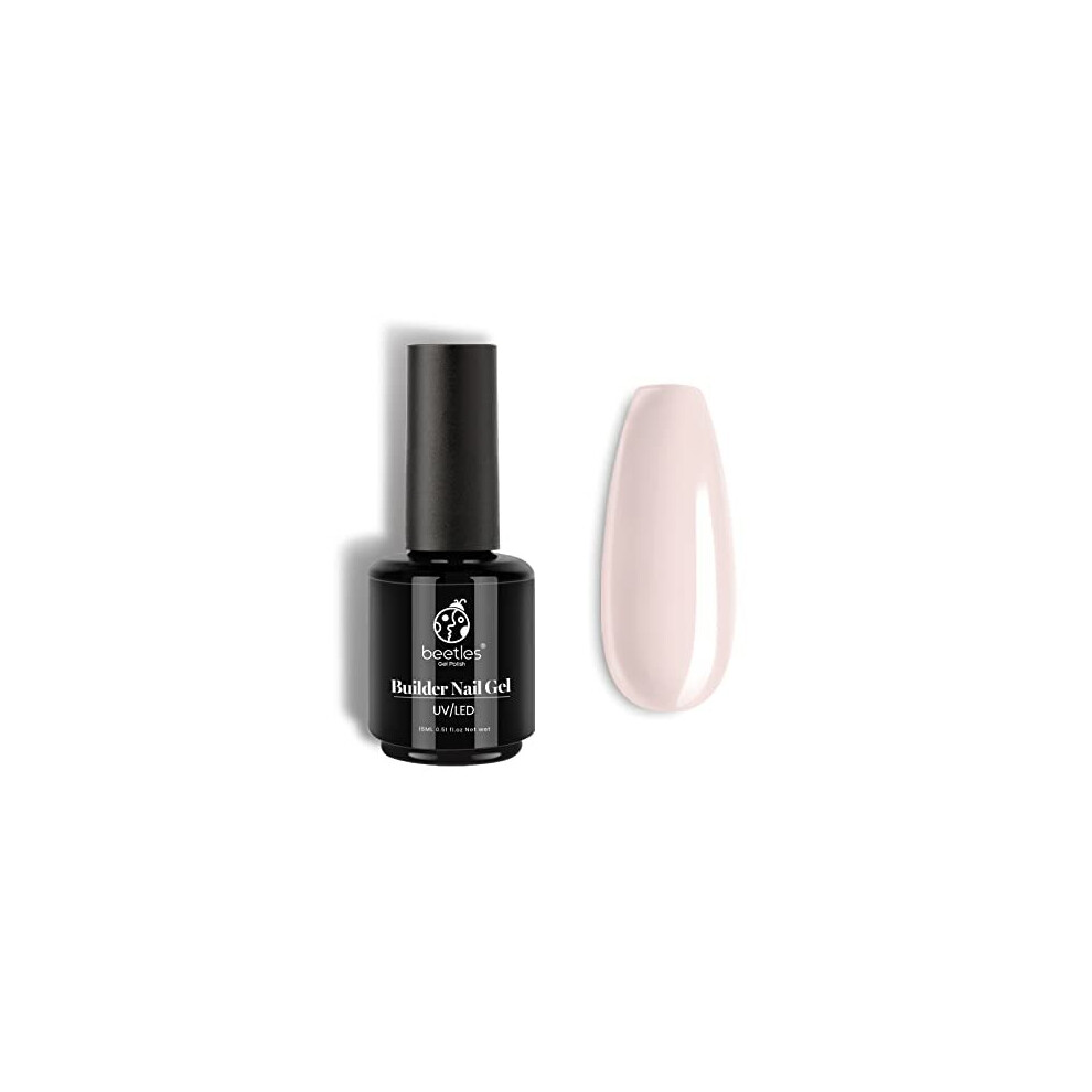 Beetles Gel Polish Cream Beetles Gel Nail Polish Transparent Builder Nail Gel 5 In 1 Cover Nude Translucent Builder And Strengthener Gel Jelly Gel 15Ml Hard Gel Extension Nail