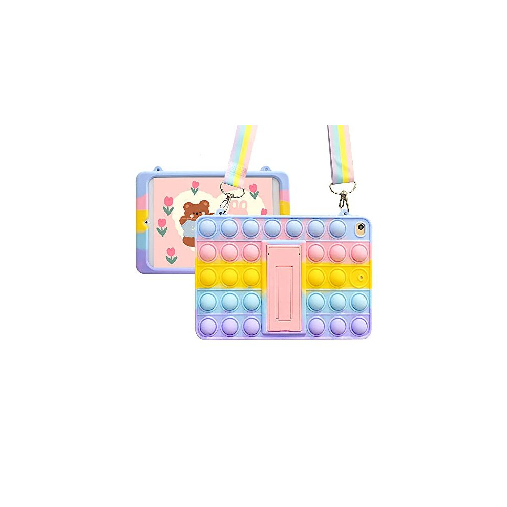 Push Pop Fidget Case For Samsung Galaxy Tab A7 10.4'' 2022/2020 Sm-T500/503/505/507/509 Silicone Shockproof Tablet Cover With Fold Kickstand And 5011145499678