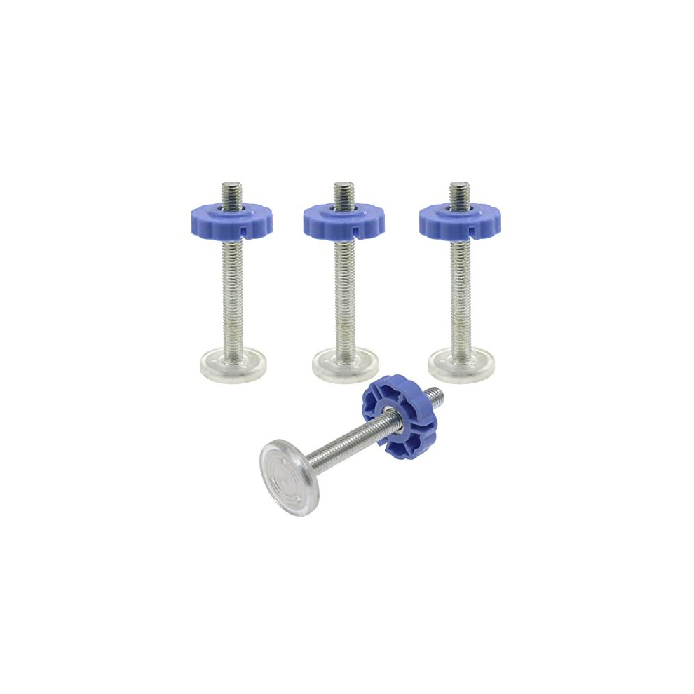 4 Pack Pressure Mounted Baby Gates Threaded Spindle Rods,M10 Walk Thru Gates Accessory Screw Bolts Kit For Baby Safety Gates Pet Dog Gate Stair Dboo