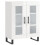 VidaXL (high gloss white) vidaXL Sideboard Storage Side Cabinet Cupboard Concrete Grey Engineered Wood 1