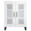VidaXL (high gloss white) vidaXL Sideboard Storage Side Cabinet Cupboard Concrete Grey Engineered Wood 5