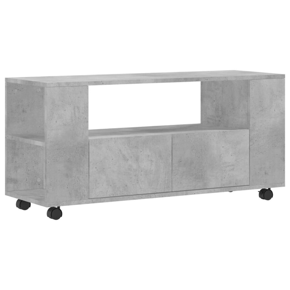 (concrete grey) vidaXL TV Cabinet TV Console Sideboard Media Console White Engineered Wood