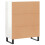 VidaXL (high gloss white) vidaXL Sideboard Storage Side Cabinet Cupboard Concrete Grey Engineered Wood 8
