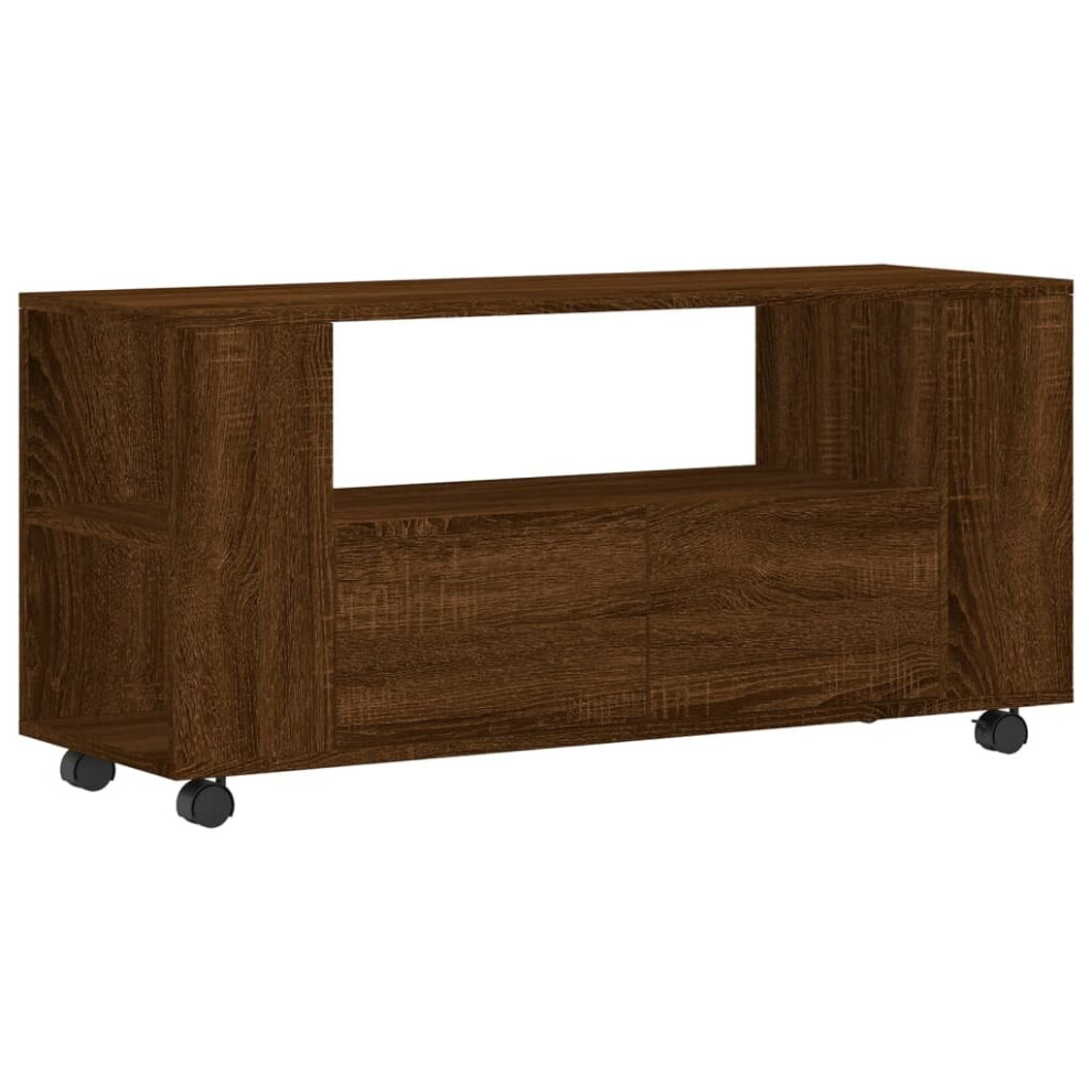 (brown oak) vidaXL TV Cabinet TV Console Sideboard Media Console White Engineered Wood