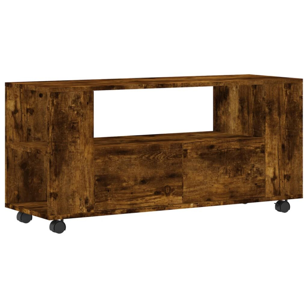 Vidaxl (Smoked Oak) Tv Cabinet Tv Unit Sideboard Media Cabinet Tv Stand Engineered Wood