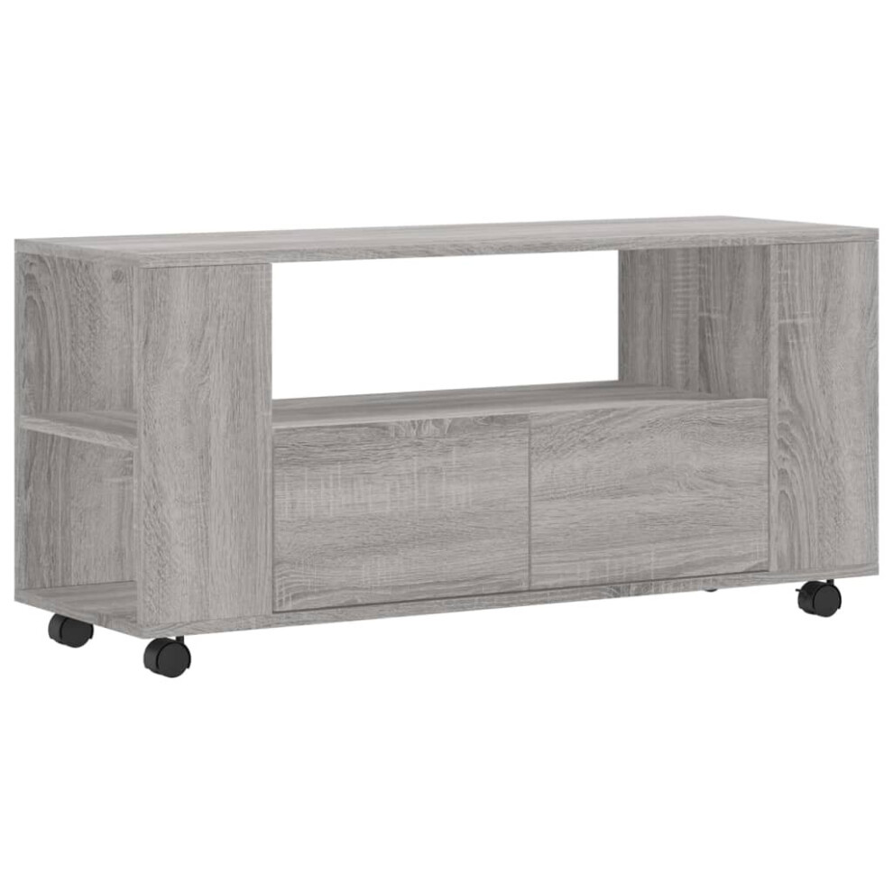 (grey sonoma) vidaXL TV Cabinet TV Console Sideboard Media Console White Engineered Wood