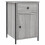 VidaXL (grey sonoma, 2 pcs) vidaXL Bedside Cabinets Bedside Table Side Table 2 pcs Black Engineered Wood 5
