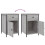 VidaXL (grey sonoma, 2 pcs) vidaXL Bedside Cabinets Bedside Table Side Table 2 pcs Black Engineered Wood 10