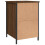 VidaXL (brown oak, 2 pcs) vidaXL Bedside Cabinets Bedside Table Side Table 2 pcs Black Engineered Wood 9
