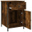 VidaXL (smoked oak, 2 pcs) vidaXL Bedside Cabinets Bedside Table Side Table 2 pcs Black Engineered Wood 7