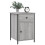 VidaXL (grey sonoma, 2 pcs) vidaXL Bedside Cabinets Bedside Table Side Table 2 pcs Black Engineered Wood 3