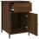 VidaXL (brown oak, 2 pcs) vidaXL Bedside Cabinets Bedside Table Side Table 2 pcs Black Engineered Wood 7