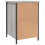 VidaXL (grey sonoma, 2 pcs) vidaXL Bedside Cabinets Bedside Table Side Table 2 pcs Black Engineered Wood 9