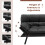 Costway 2 Seat Convertible Sofa Bed Memory Foam Sleeper Couch 3-level Adjust 8