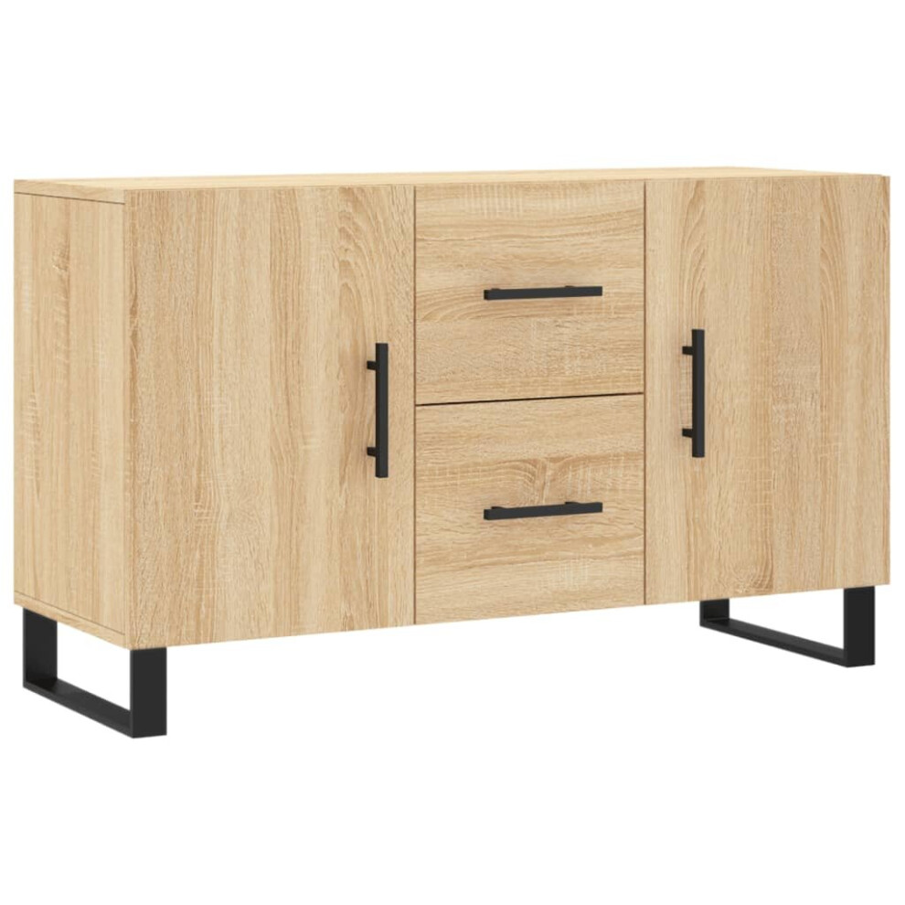 (sonoma oak) vidaXL Sideboard Cabinet Storage Cabinet Cupboard Sonoma Oak Engineered Wood