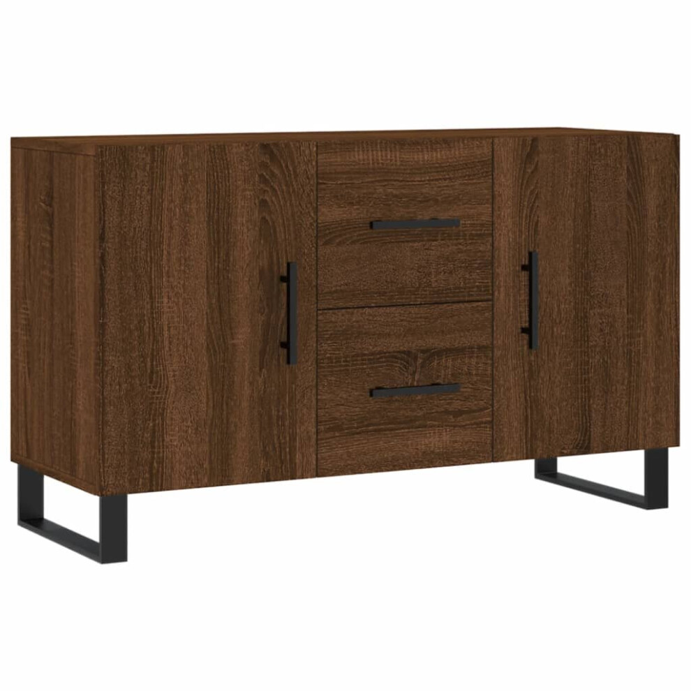 (brown oak) vidaXL Sideboard Cabinet Storage Cabinet Cupboard Sonoma Oak Engineered Wood