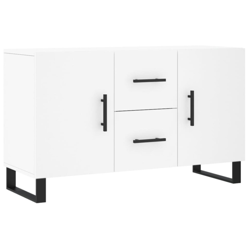 (white) vidaXL Sideboard Cabinet Storage Cabinet Cupboard Sonoma Oak Engineered Wood