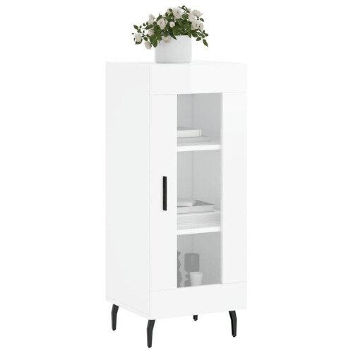 VidaXL (high gloss white) vidaXL Sideboard Storage Cabinet Cupboard Side Cabinet White Engineered Wood 2