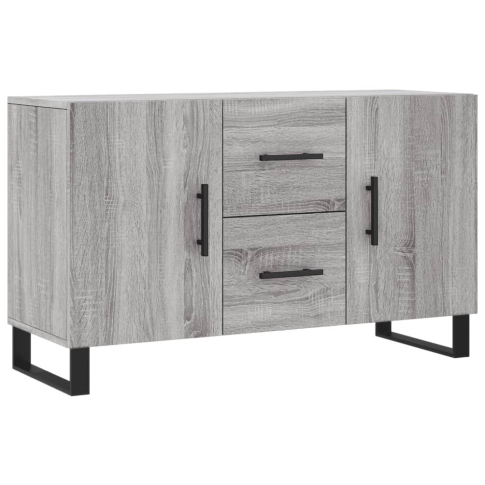 (grey sonoma) vidaXL Sideboard Cabinet Storage Cabinet Cupboard Sonoma Oak Engineered Wood