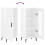 VidaXL (high gloss white) vidaXL Sideboard Storage Cabinet Cupboard Side Cabinet White Engineered Wood 9