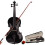 4/4 Size Acoustic Violin Set w/ Hard Case Bow Rosin for Beginner Student 1