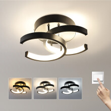 (  Double C-Black) LED three color adjustable ceiling lamp modern pendant lamp