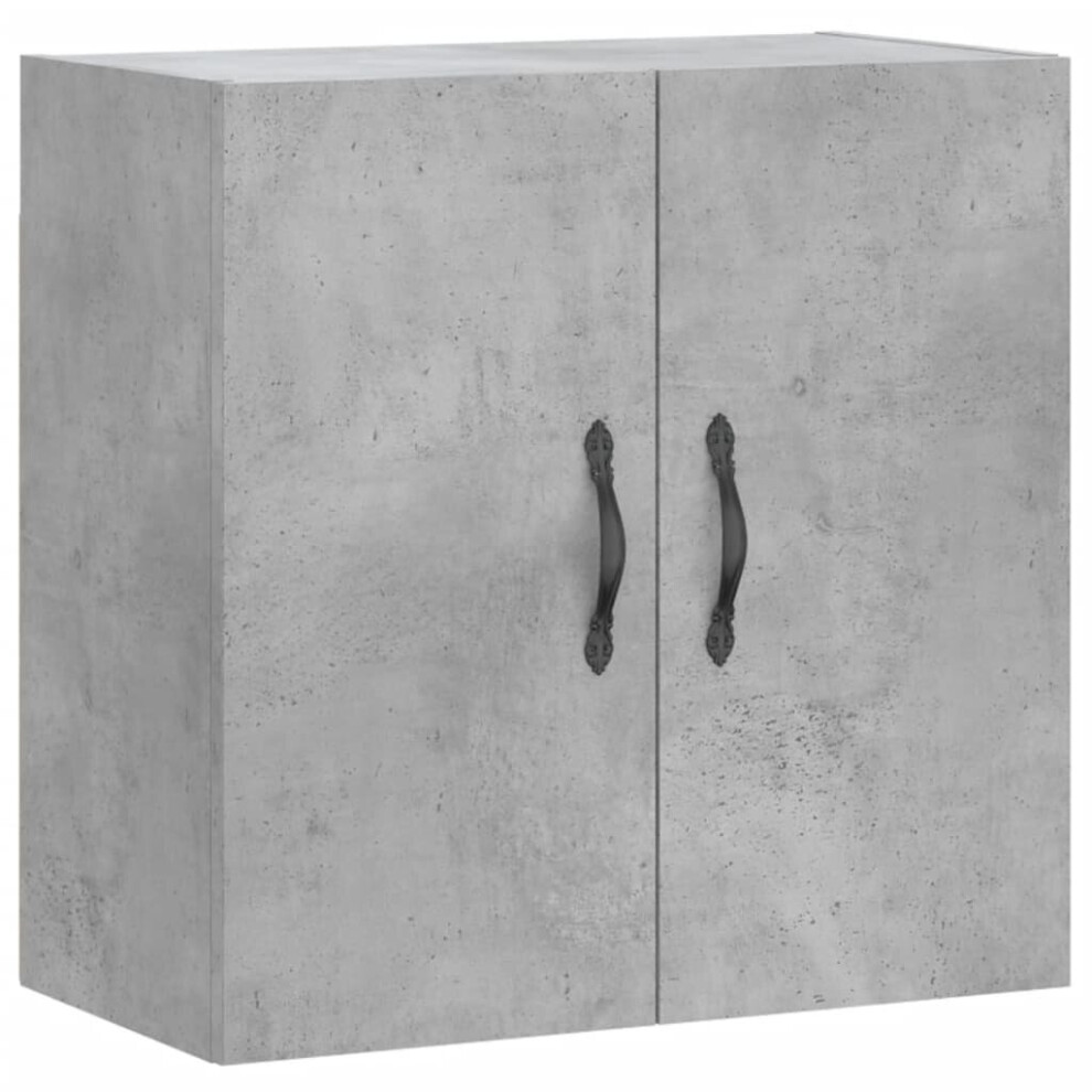 Vidaxl (Concrete Grey) Wall Cabinet Storage Cabinet Display Cabinet White Engineered Wood