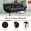 Costway 2 Seat Convertible Sofa Bed Memory Foam Sleeper Couch 3-level Adjust 7