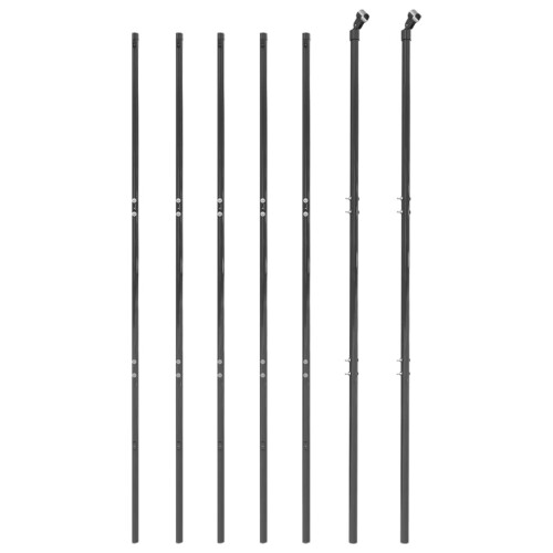 VidaXL vidaXL Maschendrahtzaun Anthrazit 2x10 m Verzinkter Stahl 2